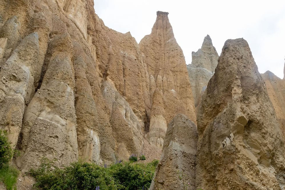 Inside the clay cliffs
