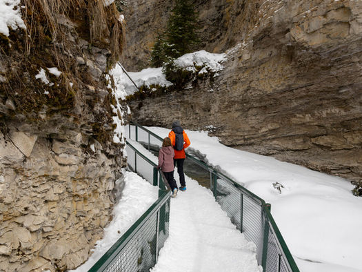 Hiking Johnston Canyon, Banff's Most Popular Hike in the Winter