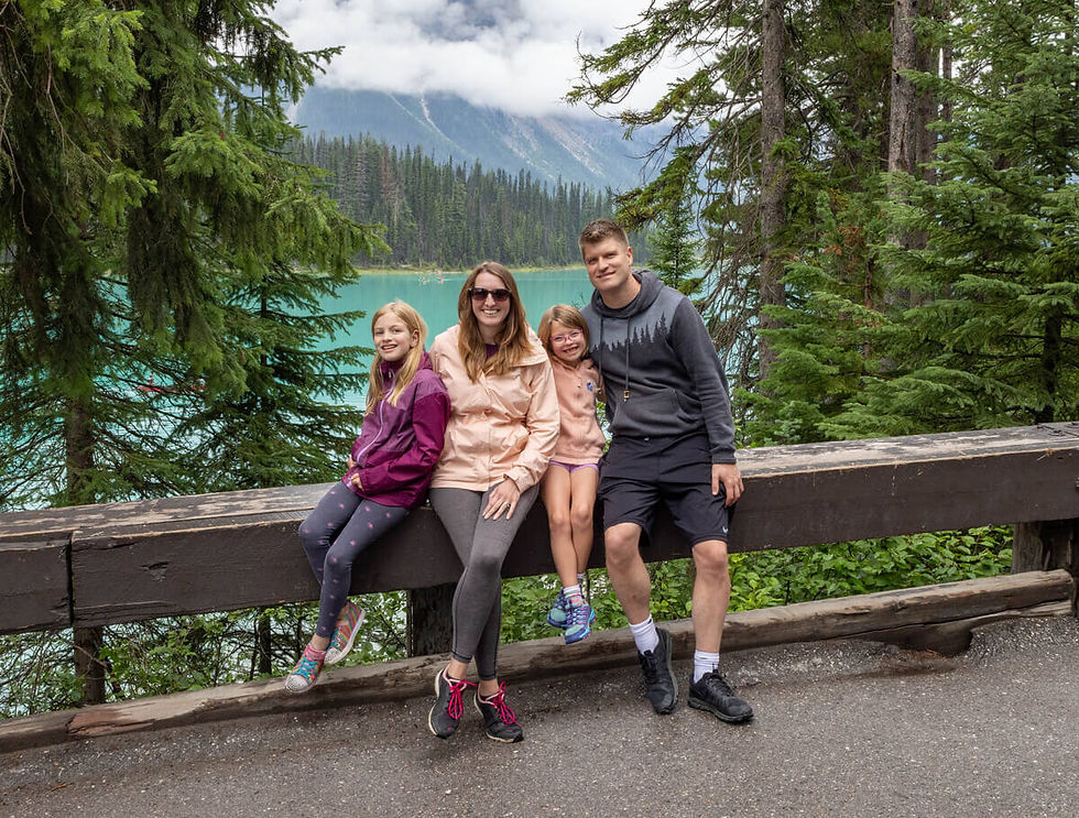Family at Emerald Lake