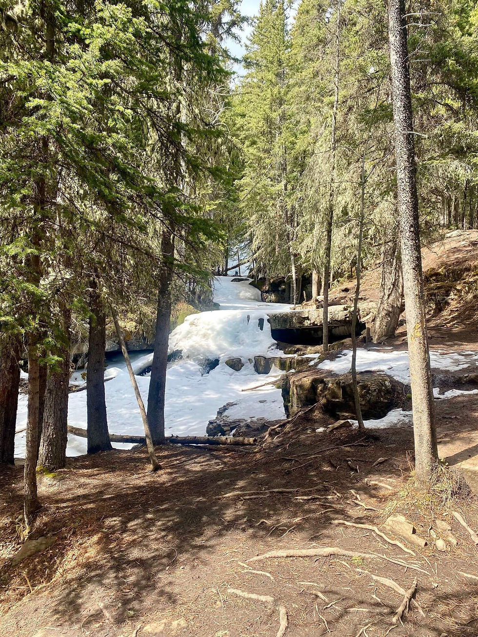 The Upper Falls all frozen