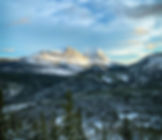 Stunning mountain views from Crowsnest pass in BC