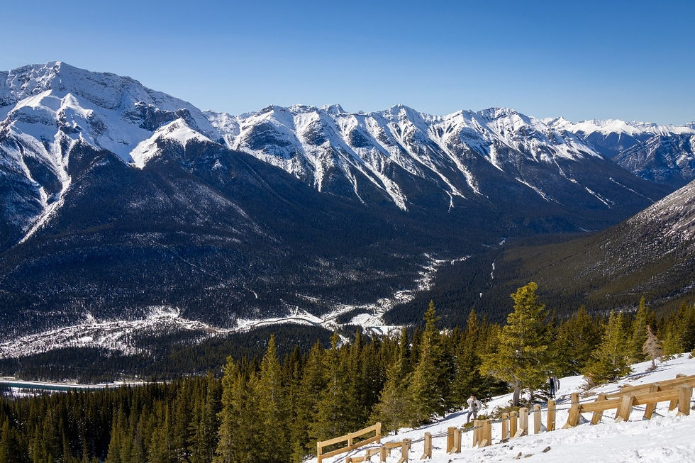 Views of the valley on Ha Ling