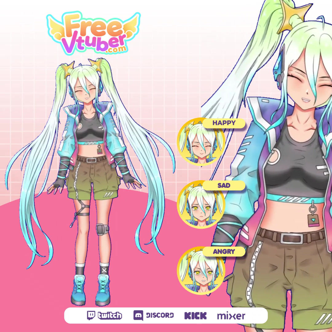VTuber Live2D Model Fantasy Girl V5– Spellbinding Theme with Dynamic Expressions