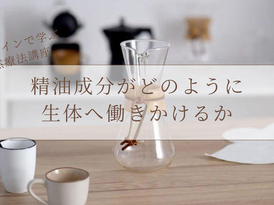 動画で学ぶ 自然療法講座― 精油成分がどのように生体へ働きかけるか ―