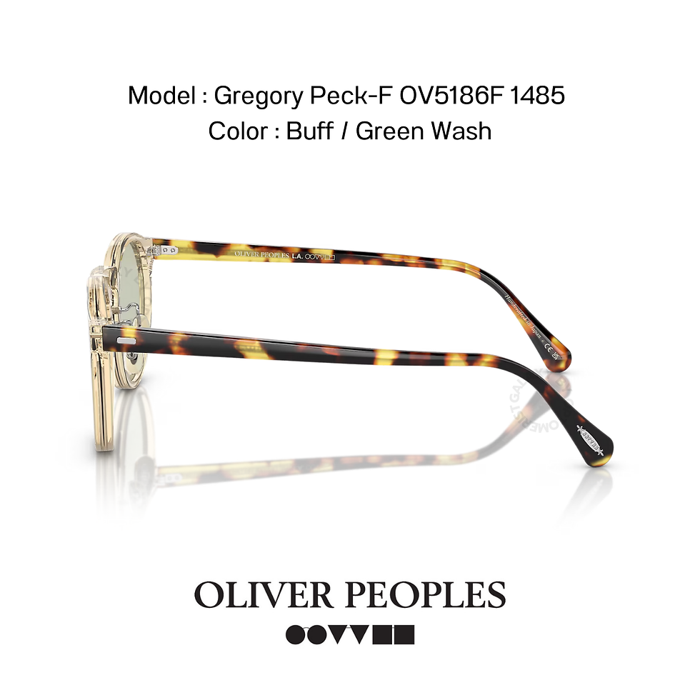 縮圖：Oliver Peoples Gregory Peck with nose Pad Buff Green Wash  OV5186F 1485