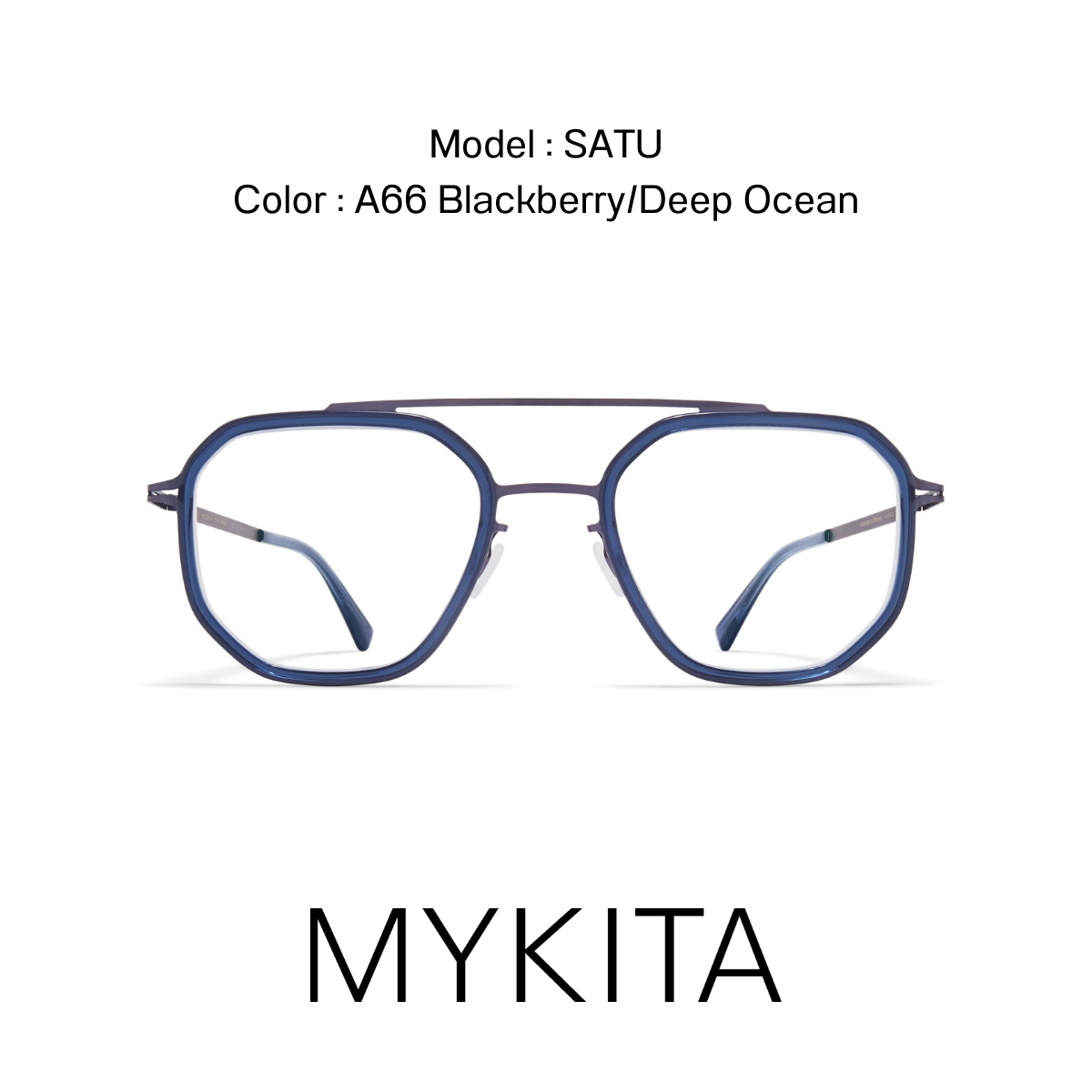MYKITA SATU A66 BLACK BURRY DEEP OCEAN