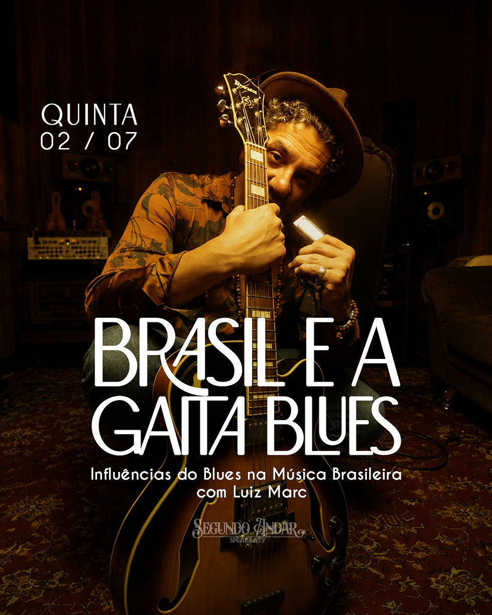 Pocketshow “O BRASIL E A GAITA BLUES" - Influencias do Blues na Música Brasileira com o One Man Band Luiz Marc