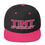 Thumbnail: Pink and White Yupoong Snapback Hat
