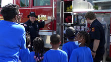 Children from West Tennessee attend "Touch a Truck"