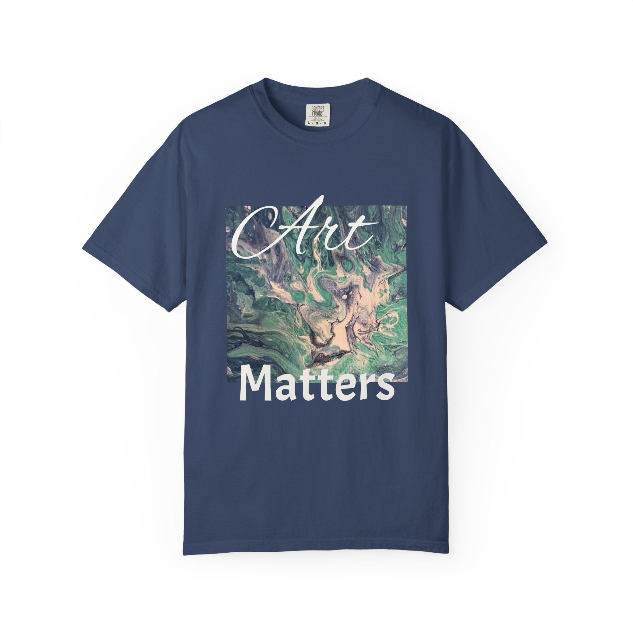 Art Matters abstract paint square T-Shirt | artistic typography shirt