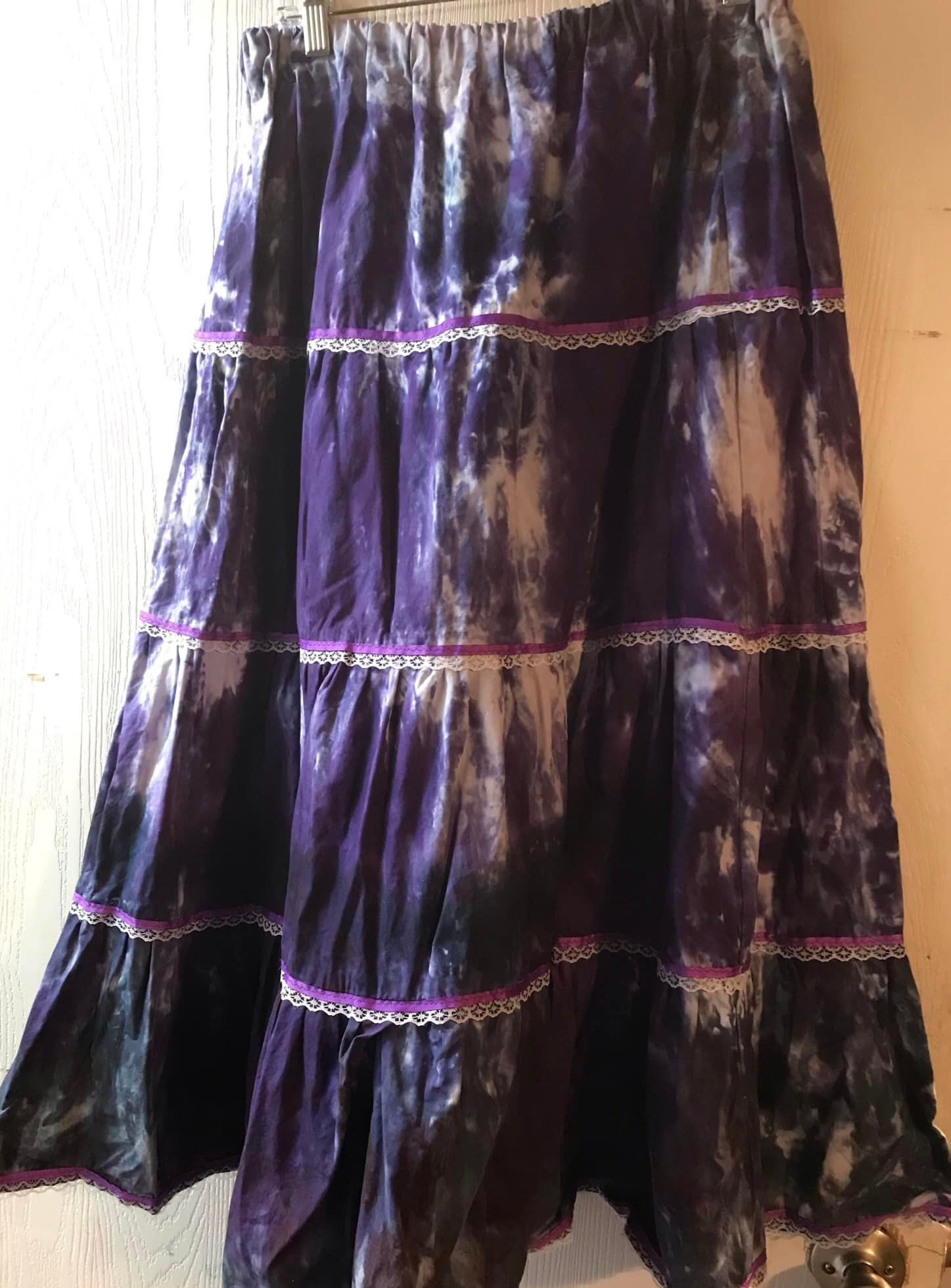 Tie Dye Boho Skirt - Size Medium to Large