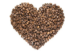 I Love Coffee - heart of roasted bea