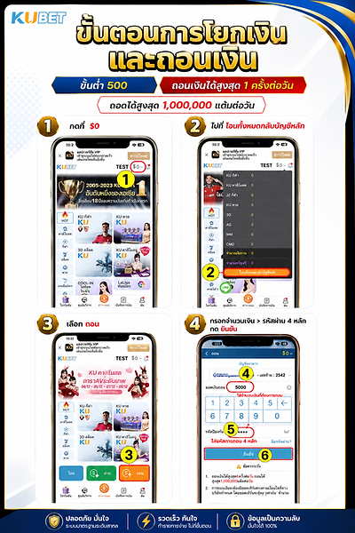 ขั้นตอนการถอนเงิน