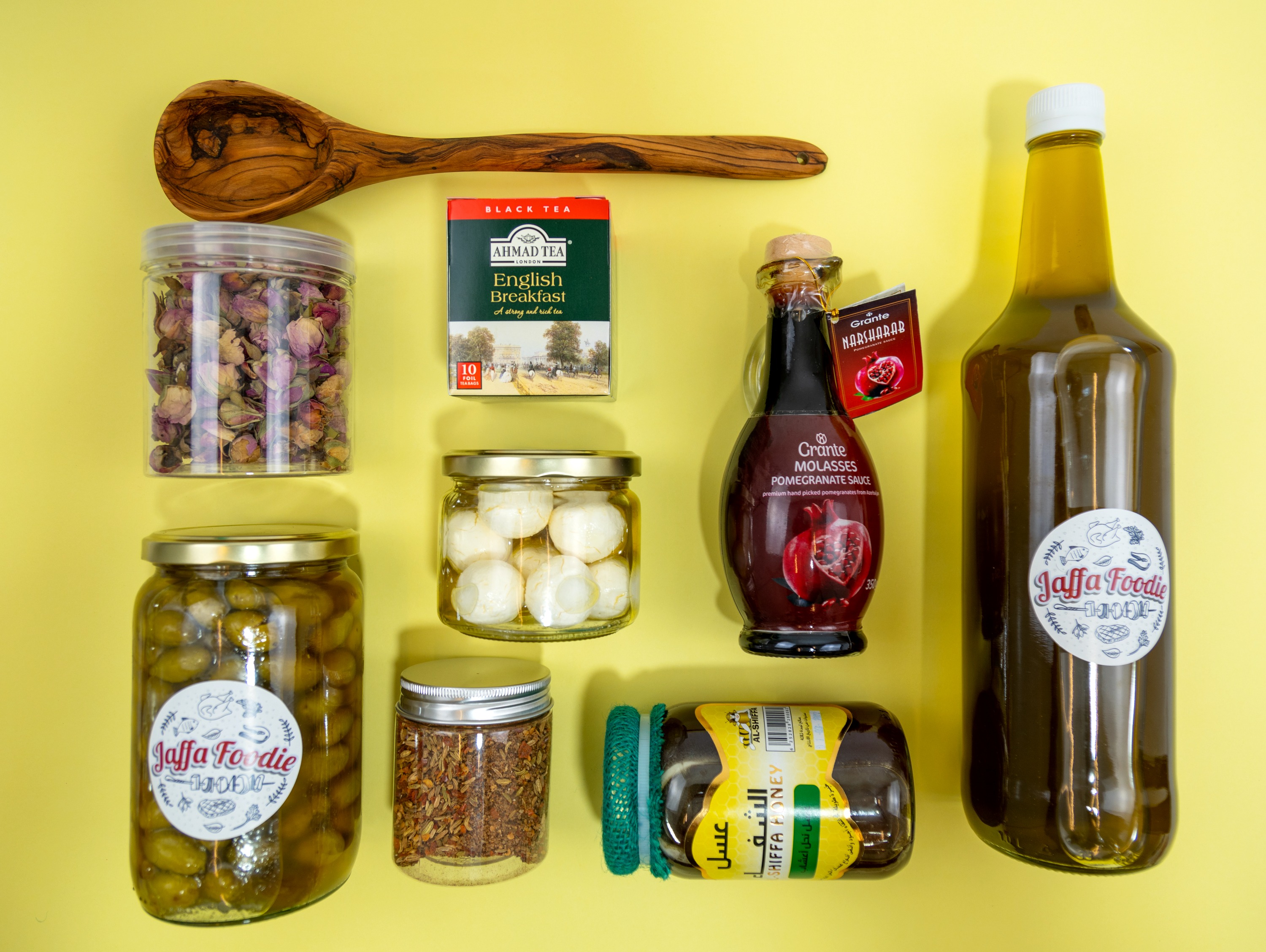 Arranged Food and Objects