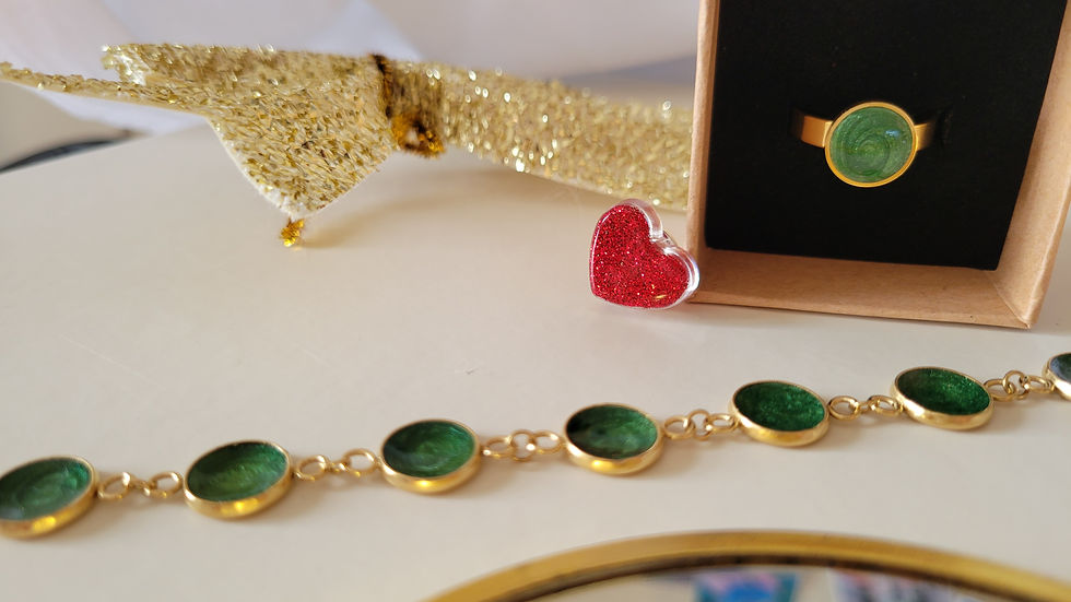 Miniature : Bracelet reflet sauvage doré 