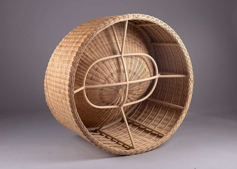 Thumbnail: Eero Aarnio, elephant boot rattan chair, Finland