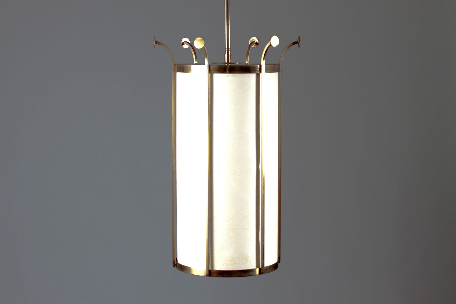 Stylish Scandinavian Mid-Century Modern Brass Ceiling Light