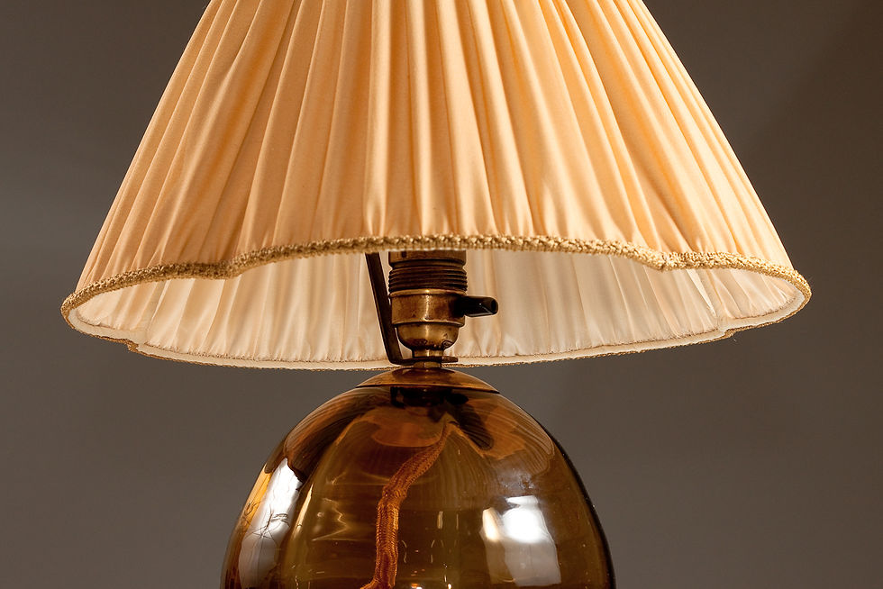 Idman (attr.), Finnish glass desk lamp