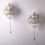Thumbnail: Pair of 1960s "Tulipan" glass wall sconces, Kalmar Franken, Austria