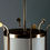 Thumbnail: Stylish Scandinavian Mid-Century Modern Brass Ceiling Light
