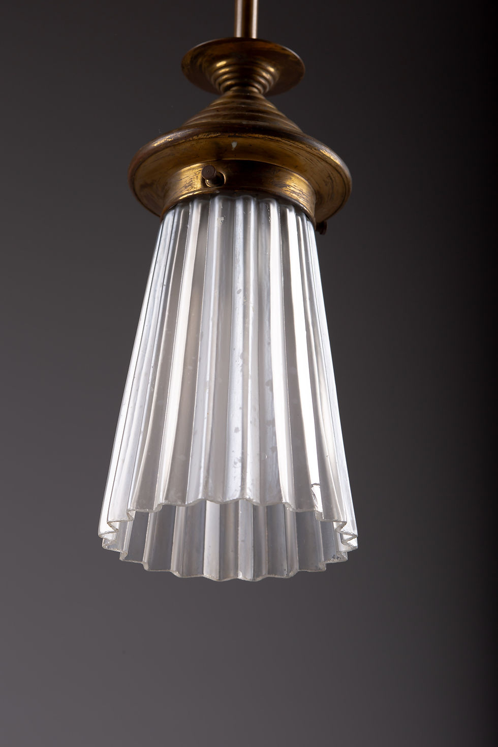 Thumbnail: Beautiful Art Deco glass ceiling lamp