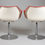 Thumbnail: Pair of Red 1960s Chrome Leg Swivel Armchairs by Robin Day for Hille