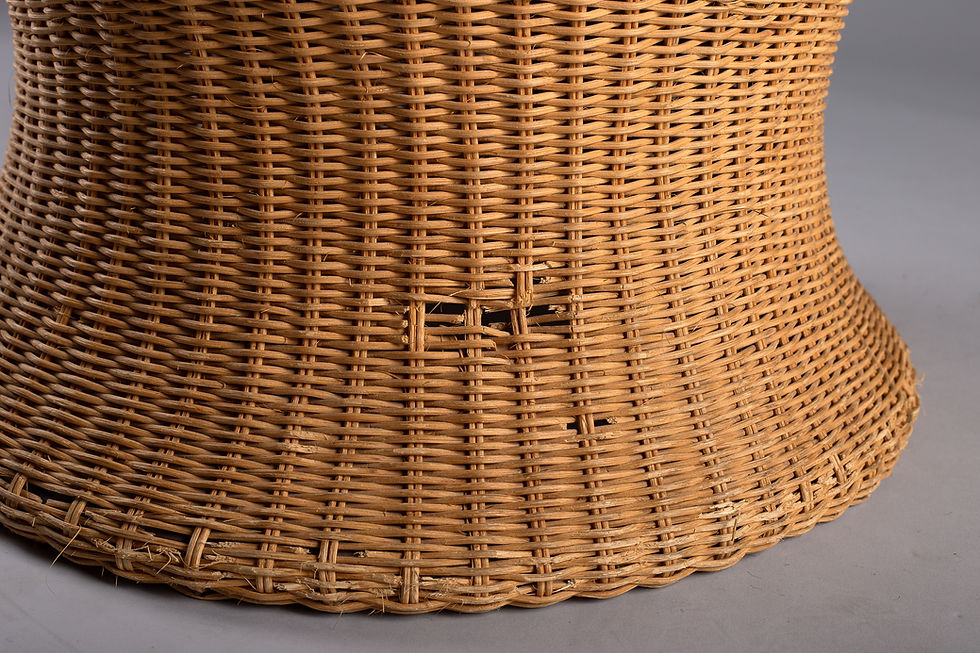 Thumbnail: Eero Aarnio, 1960's wicker Juttu stool for Artek