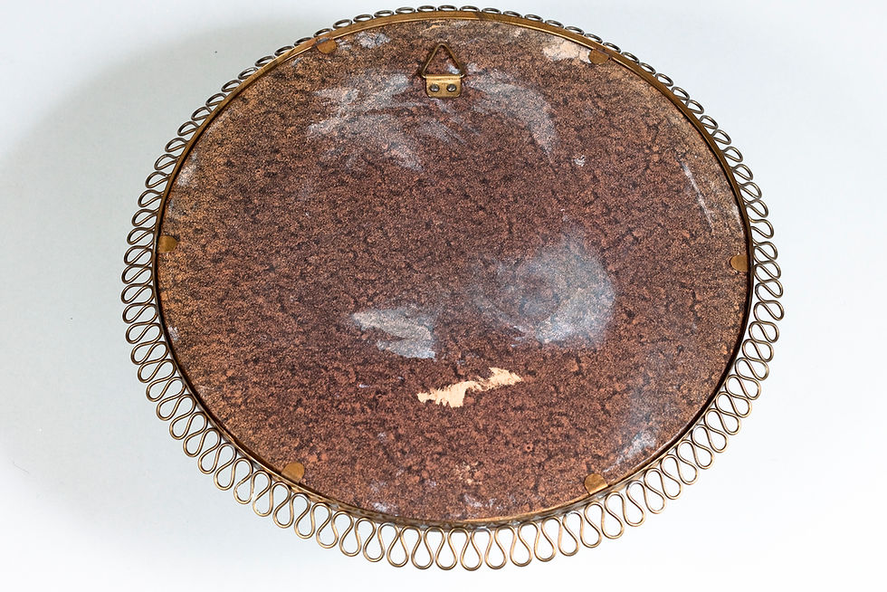 Thumbnail: Josef Frank, Decorative Swedish Modern Wall Mirror for Svenskt Tenn