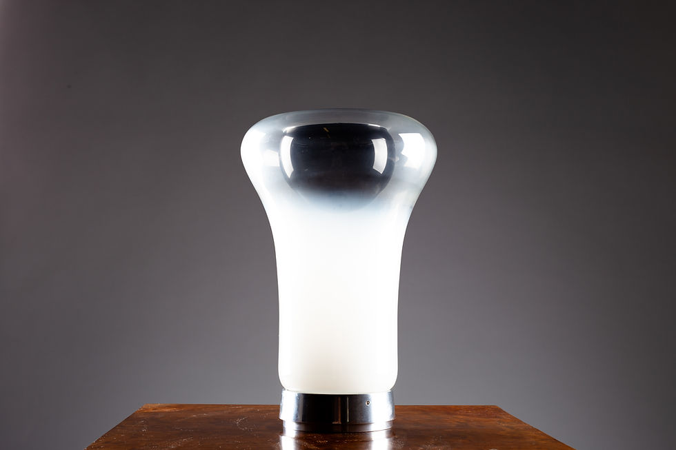 Mangiarotti Angelo, Saffo glass table lamp, Italy, 1960s