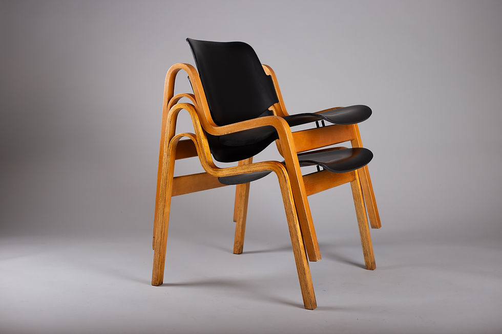 Thumbnail: Ilmari Tapiovaara, pair of 1950s Wilhelmiina chairs, Wilh. Schauman Ltd