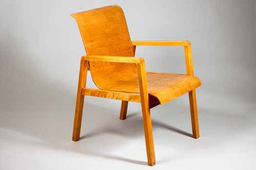 Alvar Aalto Early Hallway Chair 51/403 for Paimio Sanatorium 1932