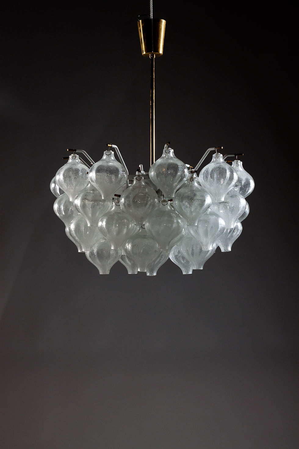 Thumbnail: J.T. Kalmar 1960's Tulipan blown glass chandelier