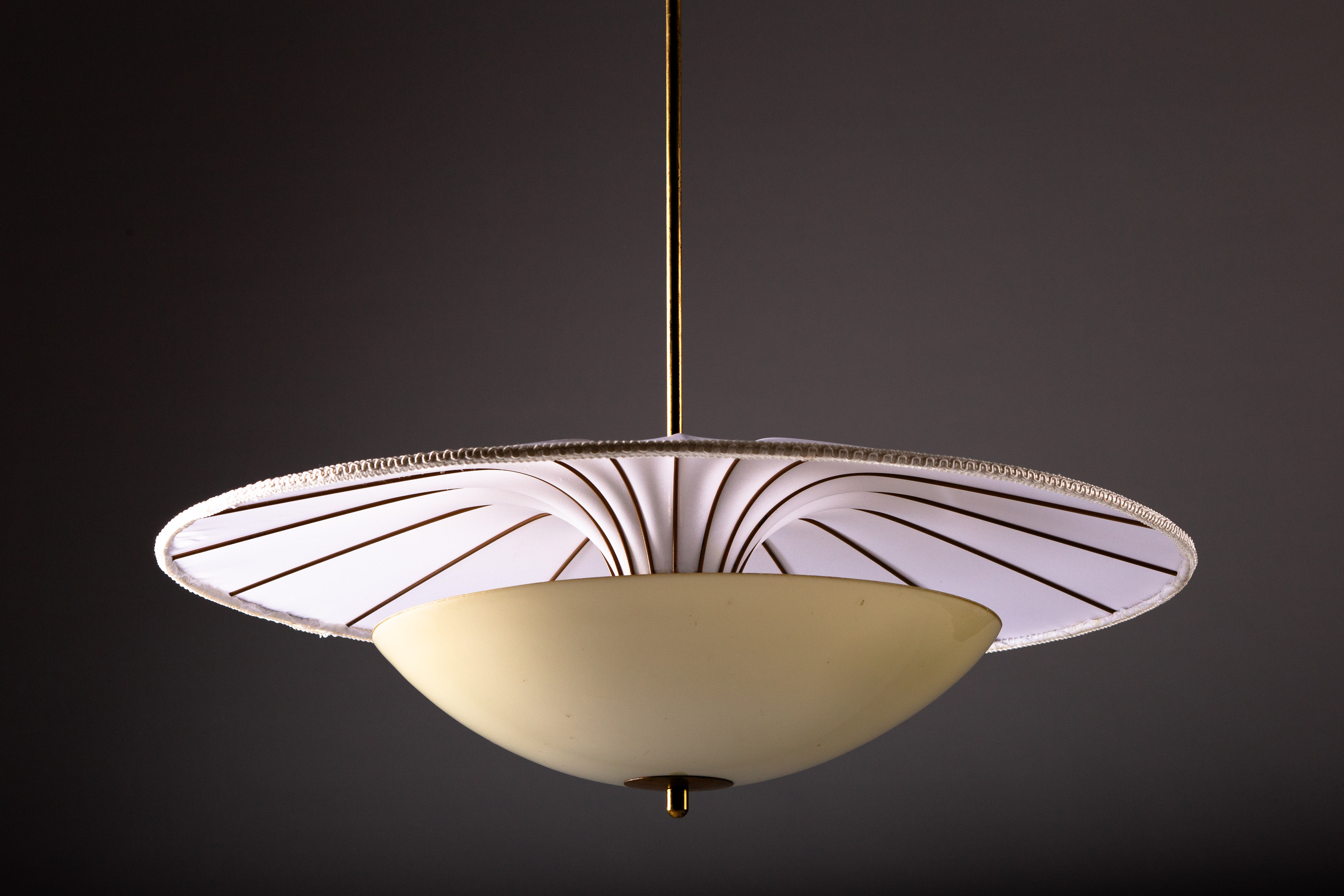 Finnish mid-century modern ceiling lamp by Itsu