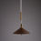 Thumbnail: T.H. Valentiner, Danish mid-century modern solid brass pendant