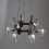 Thumbnail: Bertil Vallien mid-century modern chandelier for Boda smide, Sweden