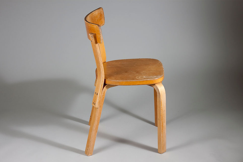 Thumbnail: Early Alvar Aalto 69 Chair in Original Condition