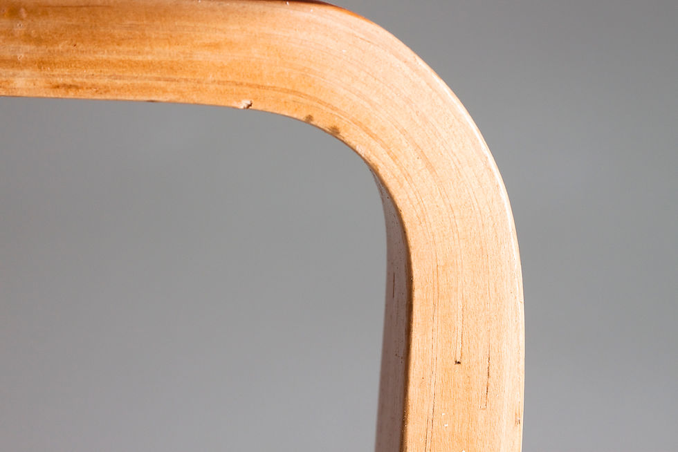 Thumbnail: Early Alvar Aalto Stool 60 in Red Paint, Artek, Finland