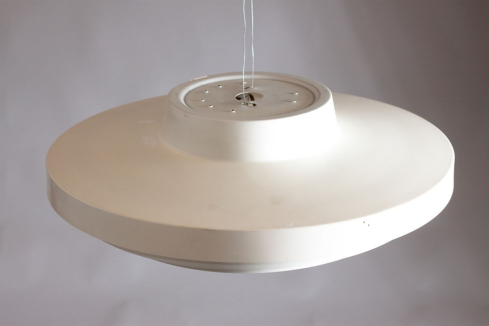Thumbnail: Lisa Johansson-Pape, 1950s Flush Mount Lamp, ORNO, Finland
