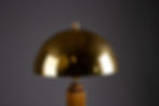 Art deco table lamp, wood and brass