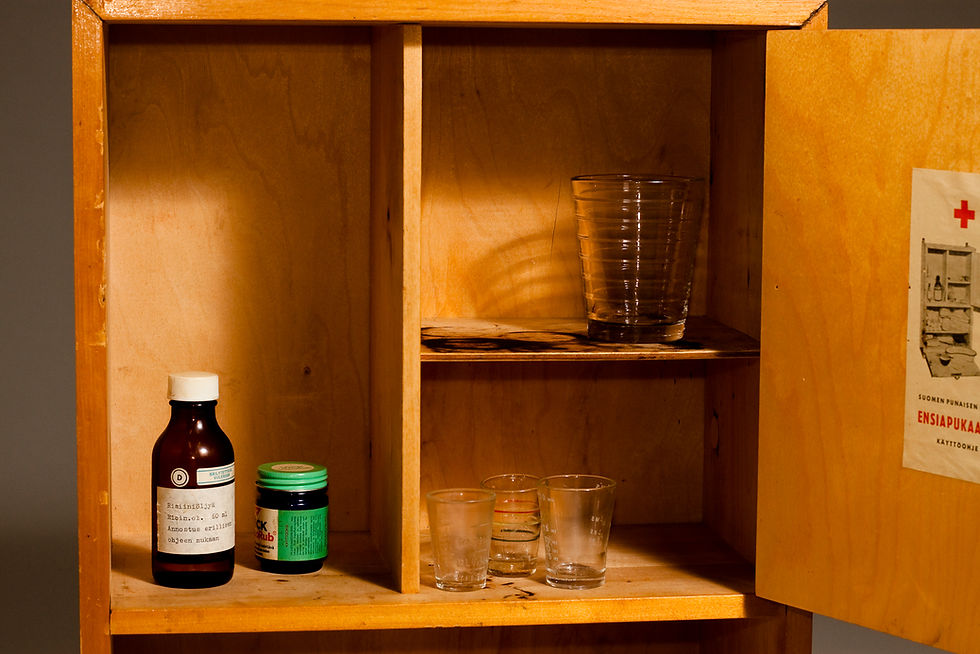 Thumbnail: Aino Aalto, rare circa 1950's medical cabinet for Artek, Finland