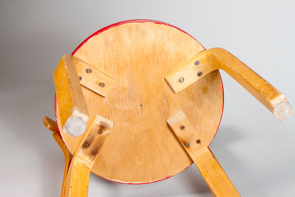 Thumbnail: Rare Small Production 1950s Chair by Alvar Aalto