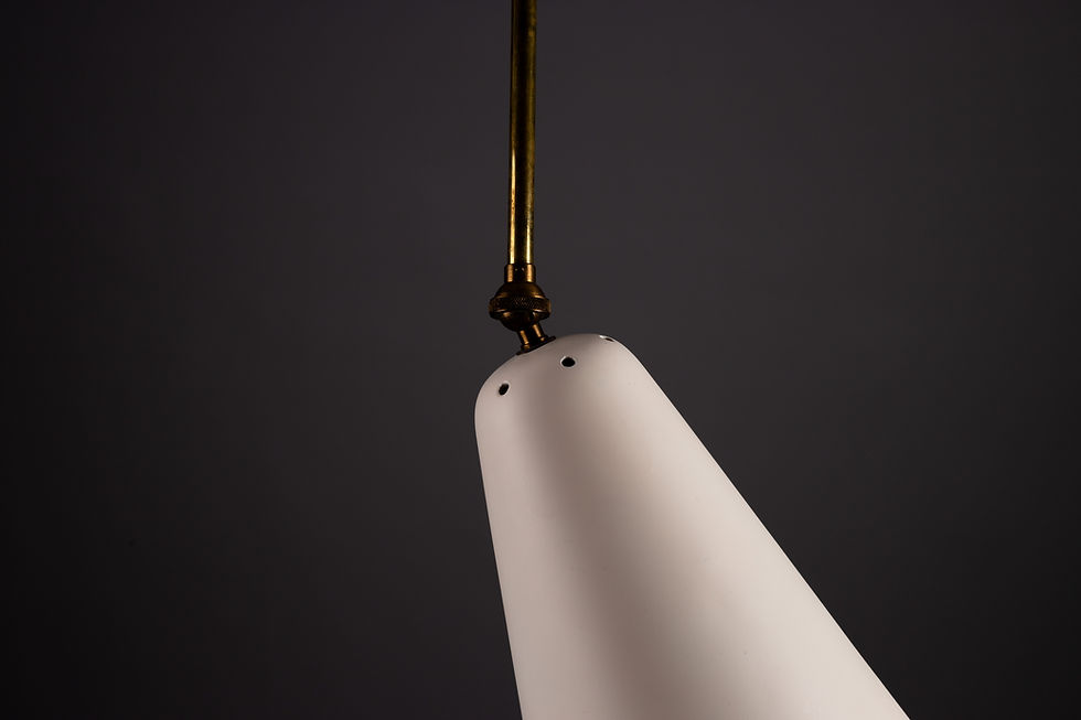 Thumbnail: Paavo Tynell, pair of 1950s ceiling/wall lamps, Idman Oy