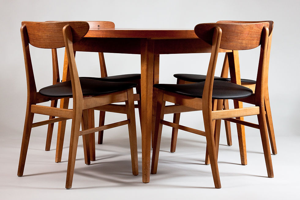 Thumbnail: Danish Teak Dining set, Farstrup Chairs and Teak Extendable Table