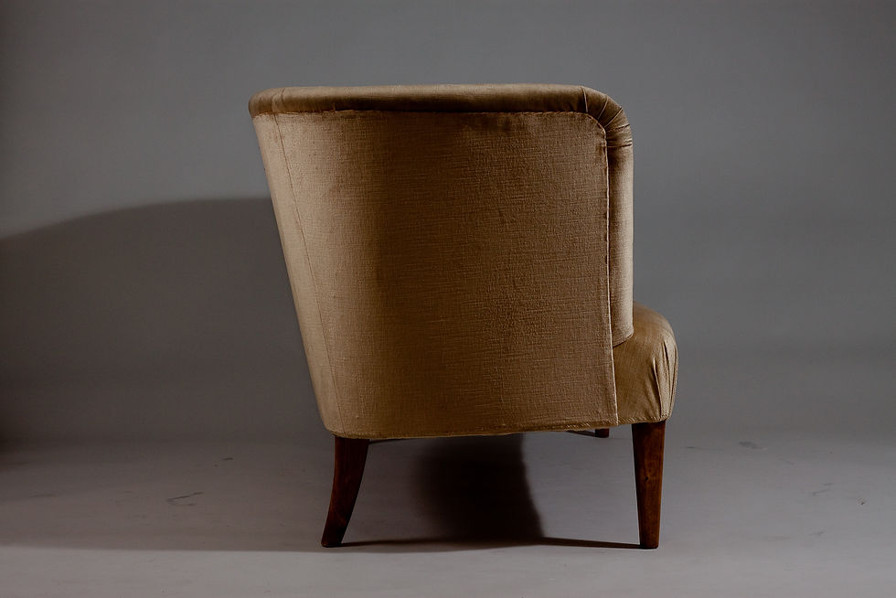 Thumbnail: Werner West, Finnish 1950's bent sofa "Royal" for Stockman Oy, Finland