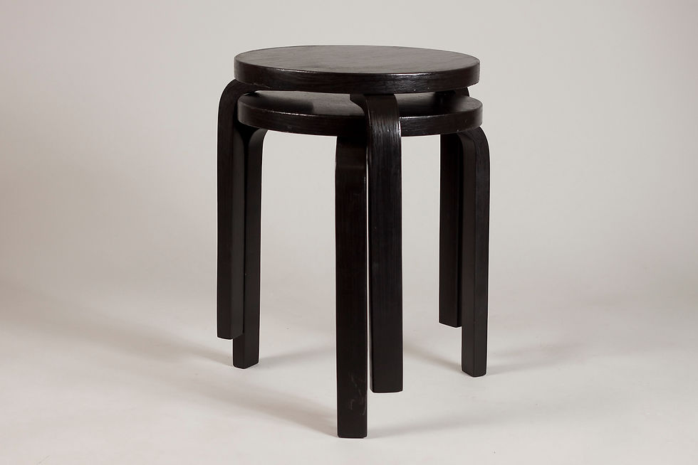 Alvar Aalto, Pair of Early 60 Stools