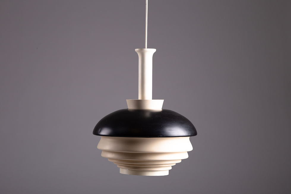 Thumbnail: Alvar Aalto, original 1950s pendant A335A, Valaistustyö Ky