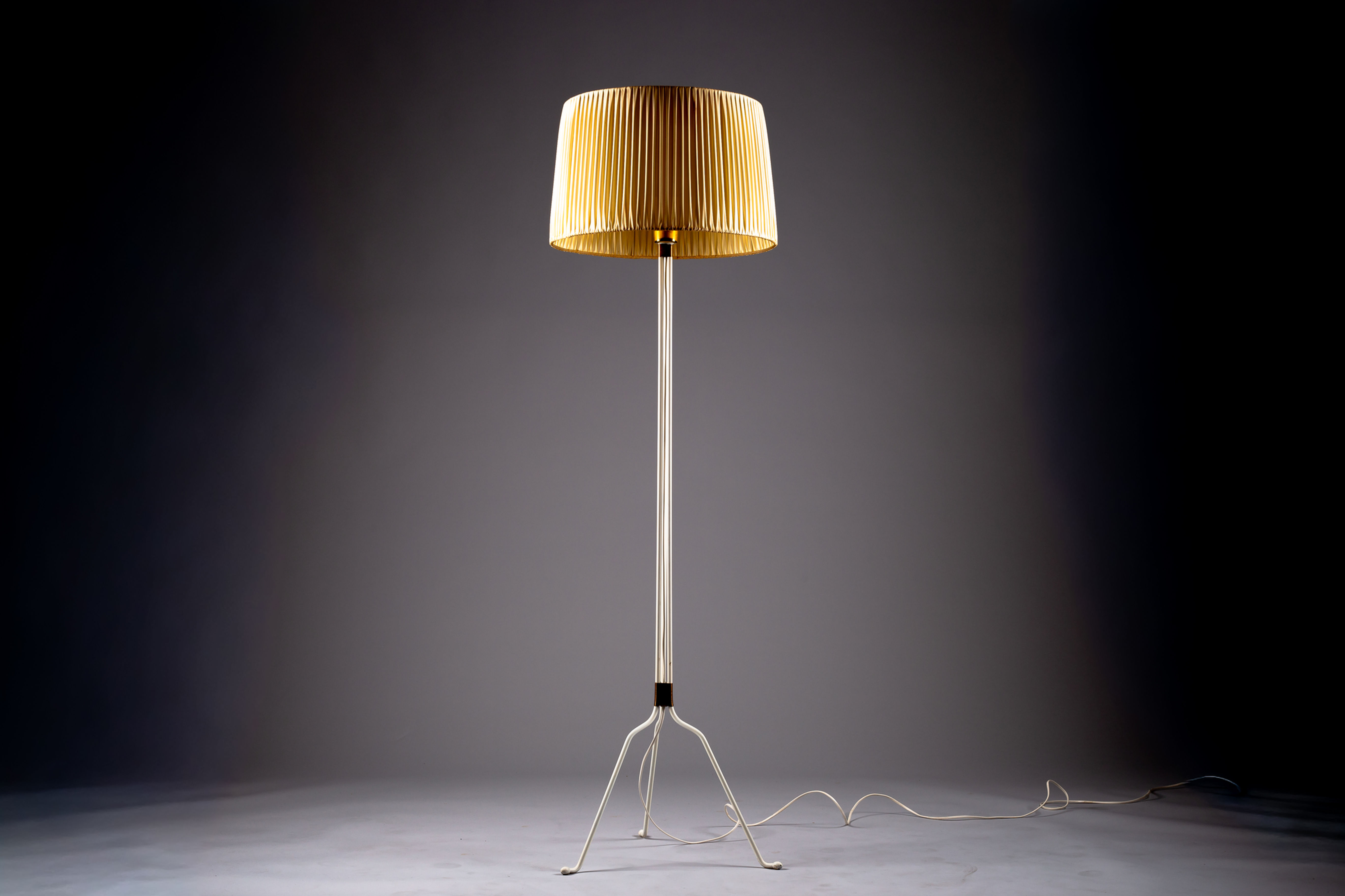 Lisa Johansson-Pape, rare 1950s floor lamp 30-058, ORNO, Finland