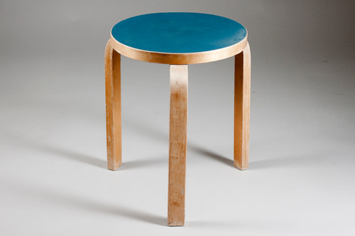 Alvar Aalto Original 1950s Artek Blue 60 Stool, Finland | Nordisten