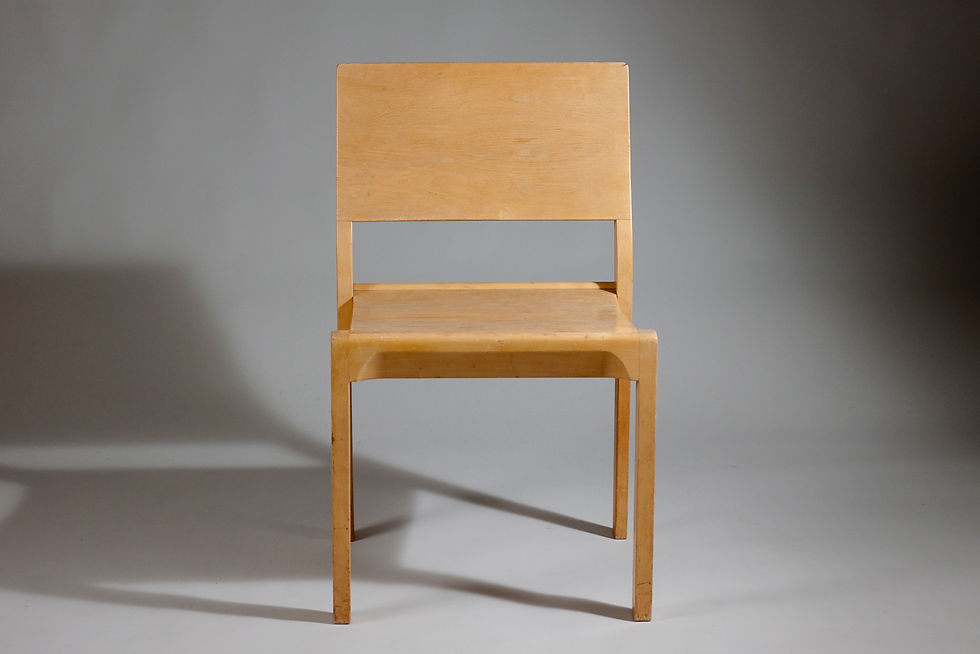 Thumbnail: Alvar Aalto Mid-Century Modern Birch Chair 11/611 for Artek, Finland