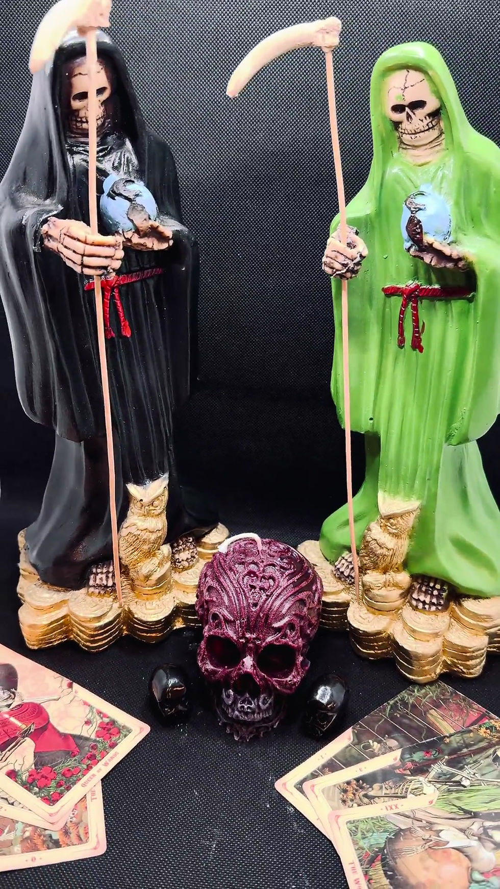 Thumbnail: Prepared Santa Muerte Statue, 12 inches